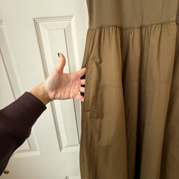 Everlane The Riviera Dress Olive Large - Picture 3 of 11